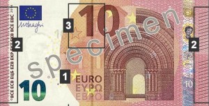 Point de controle faux billet de 10 euros
